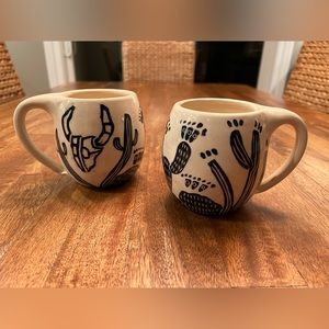 Set of two Coco Chispa handmade mugs